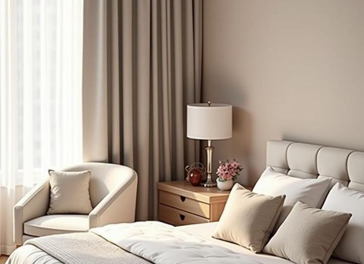 Нежная и мягкая спальня в пудровых тонах для маленькой принцессы