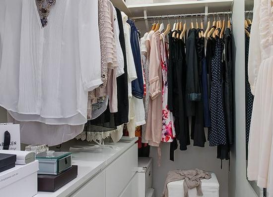 Гардеробная в небольшой квартире