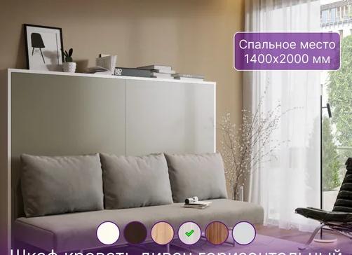 Шкаф кровать диван горизонтальный 