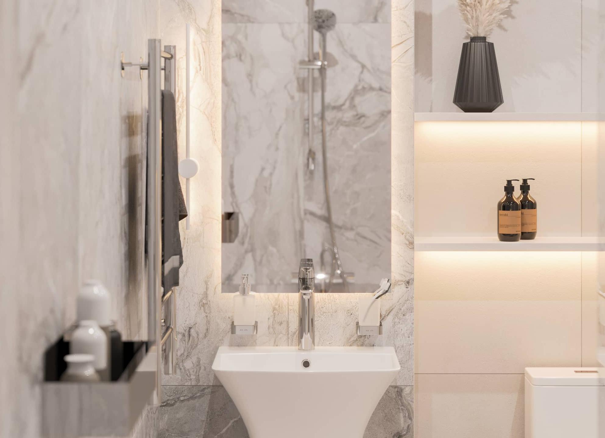 Дизайн маленькой ванной. 14 особенностей (+эл. книга)